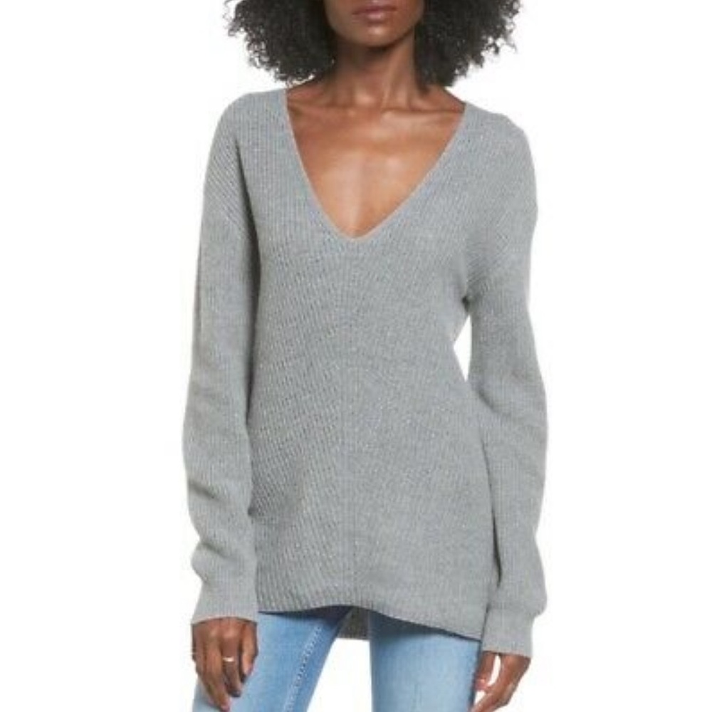 BP Grey V-neck Sweater